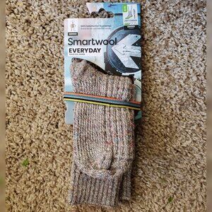 NWT Smartwool Everyday Cozy Waffle Press Crew Socks